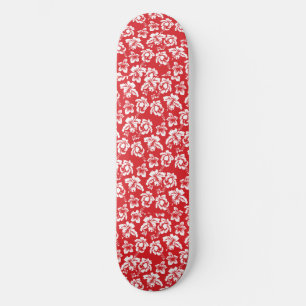 Skateboard Fleur rouge hawaïen