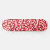 Skateboard Fleur rouge hawaïenne (Horz)