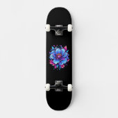 Skateboard Fleur Turquoise (Recto)