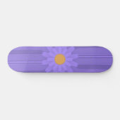 Skateboard Fleur violette simple sur Cross Modern (Horz)