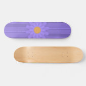 Skateboard Fleur violette simple sur Cross Modern (Horz)