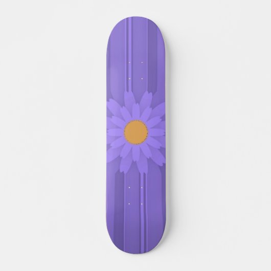 Skateboard Fleur violette simple sur Cross Modern (Devant)
