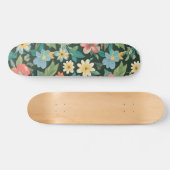 Skateboard Fleuris/ Printemps Colorés (Horz)