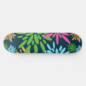 Skateboard Fleurs Abstraites colorées Fleurs d'artifice Planc (Horz)