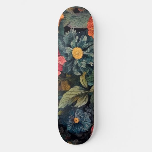 Skateboard Fleurs art nature (Recto)