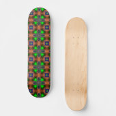 Skateboard Fleurs Artdeco dans le style rétro (Recto)