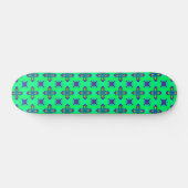 Skateboard Fleurs Artdeco dans le style rétro (Horz)