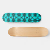 Skateboard Fleurs Artdeco dans le style rétro (Horz)