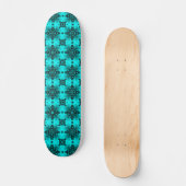 Skateboard Fleurs Artdeco dans le style rétro (Recto)