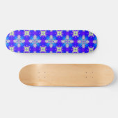 Skateboard Fleurs Artdeco dans le style rétro (Horz)