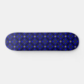 Skateboard Fleurs Artdeco dans le style rétro (Horz)