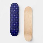Skateboard Fleurs Artdeco dans le style rétro (Recto)
