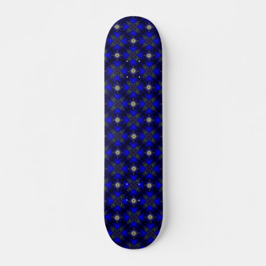 Skateboard Fleurs Artdeco dans le style rétro (Devant)