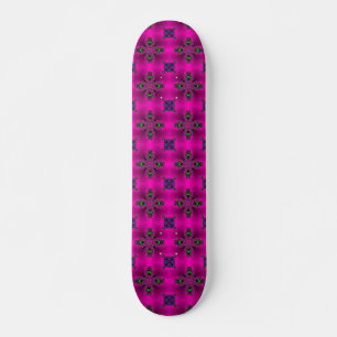 Skateboard Fleurs Artdeco dans le style rétro