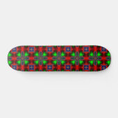 Skateboard Fleurs Artdeco dans le style rétro (Horz)