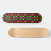 Skateboard Fleurs Artdeco dans le style rétro (Horz)