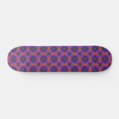 Skateboard Fleurs Artdeco dans le style rétro (Horz)