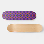 Skateboard Fleurs Artdeco dans le style rétro (Horz)