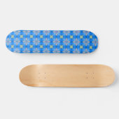 Skateboard Fleurs Artdeco dans le style rétro (Horz)