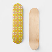 Skateboard Fleurs Artdeco dans le style rétro (Recto)