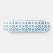 Skateboard Fleurs Artdeco dans le style rétro (Horz)