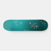 Skateboard Fleurs asiatiques délicates (Horz)