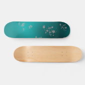 Skateboard Fleurs asiatiques délicates (Horz)