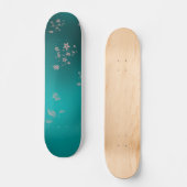 Skateboard Fleurs asiatiques délicates (Recto)