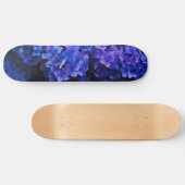 Skateboard fleurs bleues (Horz)