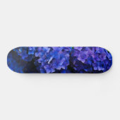 Skateboard fleurs bleues (Horz)