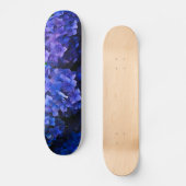 Skateboard fleurs bleues (Recto)