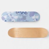 Skateboard Fleurs Bleues (Horz)