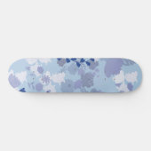Skateboard Fleurs Bleues (Horz)