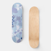 Skateboard Fleurs Bleues (Recto)
