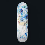 Skateboard Fleurs Bleues Patinage Fille Imaginaire Peinture<br><div class="desc">Bleu Imaginaire fille MIGNED peinture</div>