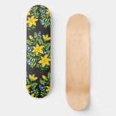 Skateboard Fleurs colorées (Recto)