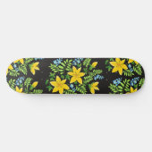 Skateboard Fleurs colorées (Horz)