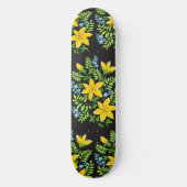 Skateboard Fleurs colorées (Recto)
