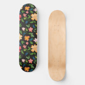 Skateboard Fleurs colorées (Recto)