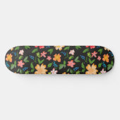 Skateboard Fleurs colorées (Horz)
