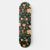 Skateboard Fleurs colorées (Recto)