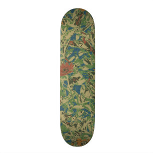 Skateboard Fleurs contre le motif de camouflage de feuille