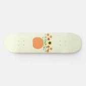 Skateboard Fleurs d'action de grâce en Citrouille (Horz)