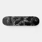 Skateboard Fleurs d'argent (Horz)