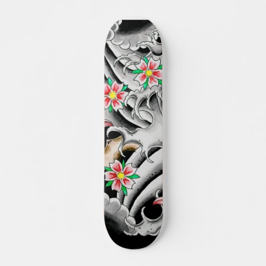 Skateboard Fleurs de cerisier (Devant)