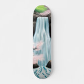 Skateboard Fleurs de cerisiers et cascade (Devant)