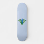 Skateboard Fleurs de Jacinthe Bleue Garçon Printemps (Devant)