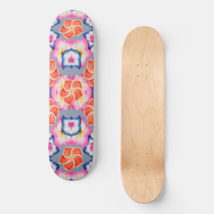 Skateboard Fleurs de la Plumeria tropicale X Motif