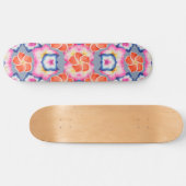 Skateboard Fleurs de la Plumeria tropicale X Motif (Horz)
