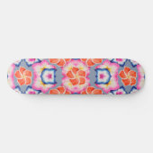Skateboard Fleurs de la Plumeria tropicale X Motif (Horz)